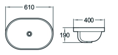 Раковина SantiLine 61 SL-2106 Белая