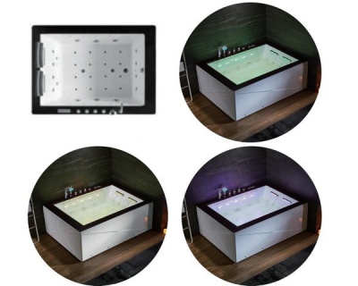 Акриловая ванна Gemy G9259 180х130 с гидромассажем