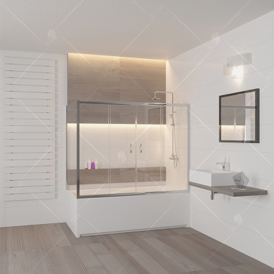 Шторка на ванну RGW Screens SC-62 180x75 профиль Хром стекло прозрачное Шторка на ванну RGW Screens SC-62 180x75 профиль Хром стекло прозрачное