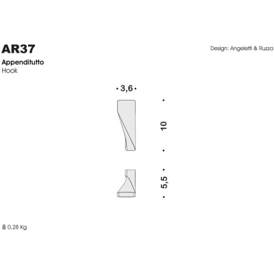 Крючок Colombo Design Alize AR37 Хром