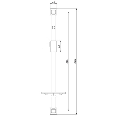 Душевая штанга Lemark LM8069C Хром