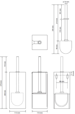Ершик для унитаза Bemeta Niva 101113091 Хром