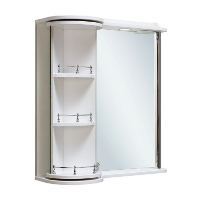 Зеркало со шкафом Runo Секрет 65 Белое