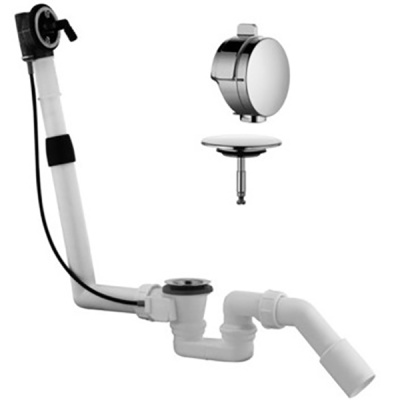 Слив-перелив Kludi Rotexa Multi 2120005N-00 с наливом полуавтомат Белый Хром