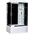 Душевая кабина Royal Bath BP 100х80 RB8100BP3-BT-CH-R с гидромассажем профиль Хром задняя стенка Черная