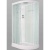 Душевая кабина Bolu Sektors 80х110 BL-110n L профиль Белый стекло прозрачное с художественным рисунком