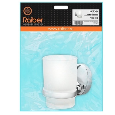 Стакан для зубных щеток Raiber R70105 Хром