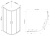 Душевой уголок Vincea Garda 90x90 VSQ-1G900CL профиль Хром стекло прозрачное