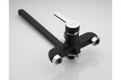 Смеситель для ванны Frap F224 универсальный Белый Хром