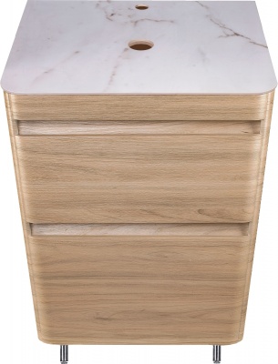 Тумба под раковину Style Line Атлантика Люкс Plus 60 СС-00002216 Ясень перламутр