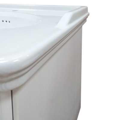 Тумба с раковиной Comforty Неаполь 80 4147564 подвесная Белый глянец