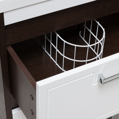 Тумба с раковиной Runo Гранада 60 Венге-Белая