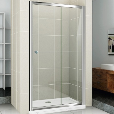 Душевая дверь в нишу Cezares Pratico BF-1 120 профиль Хром стекло прозрачное