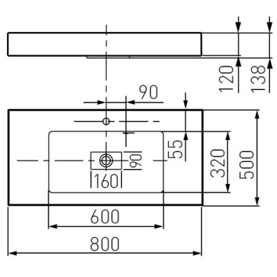 Раковина Акватон Ричмонд 80 Белая