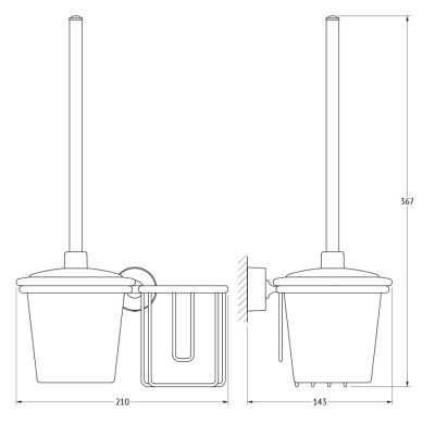 Держатель освежителя воздуха FBS Nostalgy 059 Хром