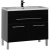 Тумба под раковину Aquanet Верона 100 182711 1 ящик 2 дверцы Черная