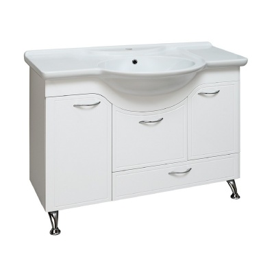 Тумба с раковиной Runo Севилья 105 Белая