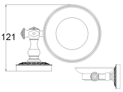 Мыльница ZorG SL AZR 06 SL Серебро