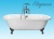 Чугунная ванна Elegansa Gretta 170x75 ножки Хром