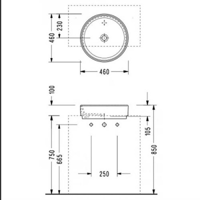 Раковина-чаша Serel 46 2015 Белая