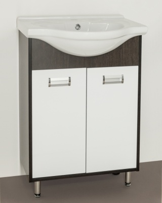 Тумба под раковину Style Line Эко Стиль W 9 Ладога 50 Белая Венге