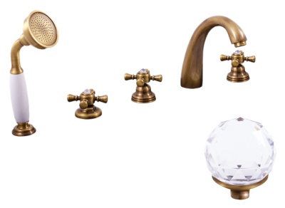 Смеситель на борт ванны Rav Slezak Brilliance176.5P хром