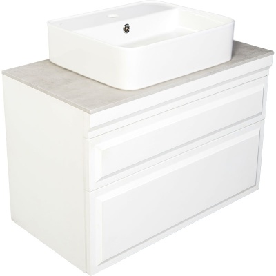 Тумба с раковиной Orange Modi 75 Modi-75TU+RA подвесная Белая