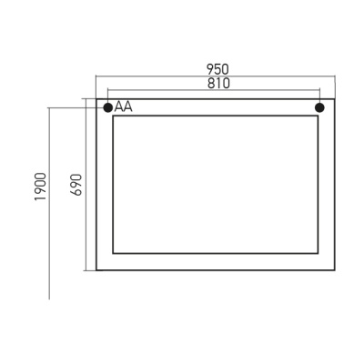 Зеркало Mixline Сальери 95 527486 Патина золото