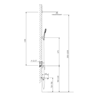 Душевая система Timo Selene SX-3069/00SM 1013 chrome Хром