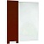 Зеркало со шкафом Bellezza Пегас 90 L 4610415002030 Красное