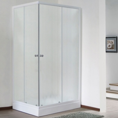 Душевой уголок Royal Bath HPD 95х120 RB1295HPD-C без поддона профиль Белый стекло матовое