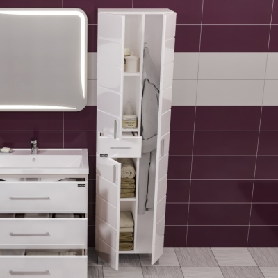 Шкаф пенал СанТа Омега 50 Белый