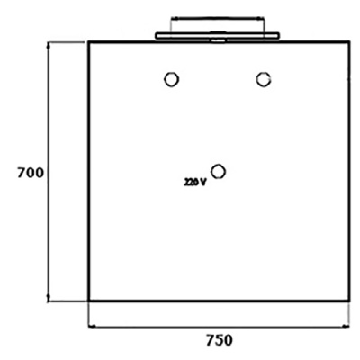 Зеркало Villeroy&Boch 2Day2 75 с подсветкой Хром