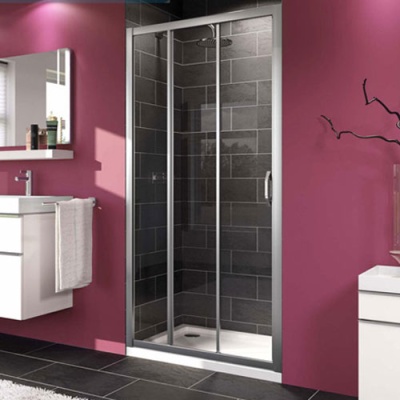 Дверь Huppe X1 140305.069.321(120305.069.321) Серебряный профиль с прозрачным стеклом