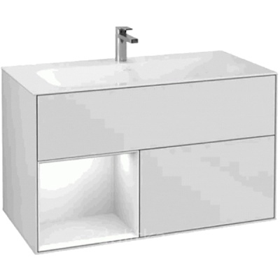 Тумба под раковину Villeroy&Boch Finion 100 подвесная Белая