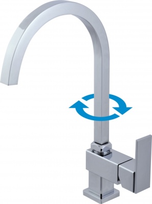 Смеситель для раковины Rav Slezak Loira LR514.5 Ручка 1 хром