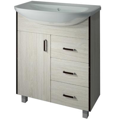 Тумба под раковину Какса-А Винтер 75 003792 Бежево-белая