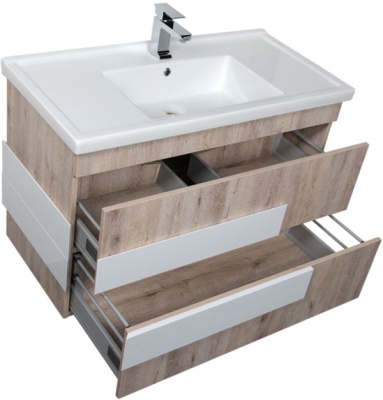 Тумба под раковину Aquanet Мадейра 100 183072 подвесная Дуб кантри
