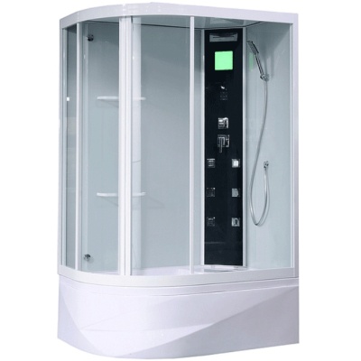 Душевая кабина Orans SR-86155 R 130x90 с гидромассажем профиль Белый задние стенки Белые