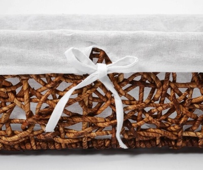 Корзина для белья WasserKRAFT Exter 52x31x16 WB-160-L Коричневая