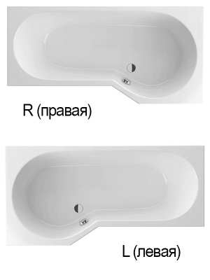 Акриловая ванна Excellent Be Spot 160x80 R без гидромассажа