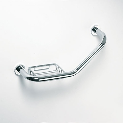 Поручень с мыльницей Bemeta Omega 102307032 Хром