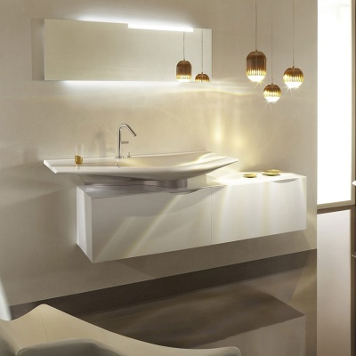 Тумба под раковину Jacob Delafon Stillness 80 EB2002-G1C подвесная Белая глянцевая