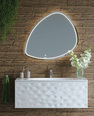 Зеркало Aqwella Clarberg Stone 95 Stn.02.10 с подсветкой с сенсорным выключателем