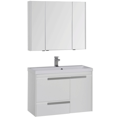 Комплект мебели для ванной Aquanet Тиволи 90 180561 подвесной Белый