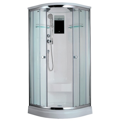 Душевая кабина Timo Lux T-7701 100x100 профиль Хром стекло прозрачное