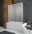 Шторка на ванну Radaway Vesta DWD 150 профиль Хром стекло прозрачное