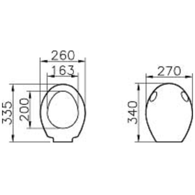 Сиденье для унитаза Vitra Arkitek 27-003-001 Белое