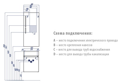 Тумба под раковину Акватон Эклипс 46 М 1A172801EK49R Белый/эбони светлый, петли справа