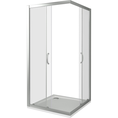 Душевой уголок Good Door Infinity CR-80 80х80 профиль Хром стекло прозрачное